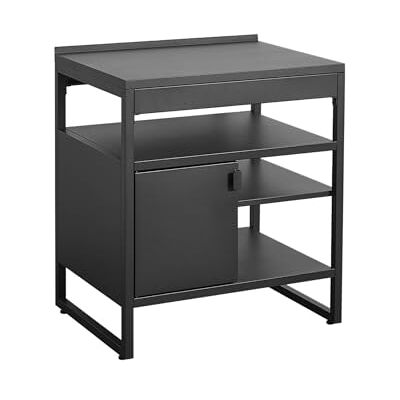 sweeek Cuisine extérieure acier 1 porte 3 étagères L80cm noir Kea - Publicité sweeek Cuisine extérieure acier 1 porte 3 étagères L80cm noir Kea - Publicité