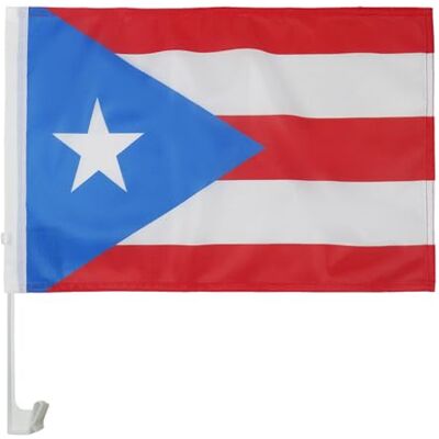 AZ FLAG Drapeau de Voiture Porto Rico 45x30 cm Maille Bloquée Ventouse Usage extérieur Drapeau pour voiture portoricain Puerto Rico finition cousue résistante à l’extérieur avec mât en plastique - Publicité AZ FLAG Drapeau de Voiture Porto Rico 45x30 cm Maille Bloquée Ventouse Usage extérieur Drapeau pour voiture portoricain Puerto Rico finition cousue résistante à l’extérieur avec mât en plastique - Publicité