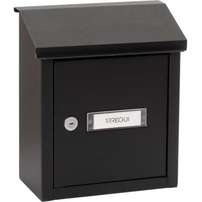 ARREGUI V4094 Boîte aux Lettres en Acier pour Porte, Mur et Portail, Boîte aux Lettres intérieure avec Fente de 23 x 4 cm, Taille S (Courrier A5), Résistant aux intempéries, Installation Facile, Noir - Publicité ARREGUI V4094 Boîte aux Lettres en Acier pour Porte, Mur et Portail, Boîte aux Lettres intérieure avec Fente de 23 x 4 cm, Taille S (Courrier A5), Résistant aux intempéries, Installation Facile, Noir - Publicité