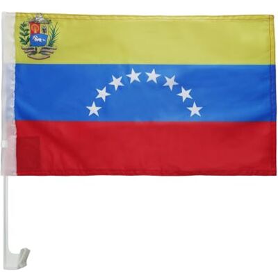 AZ FLAG Drapeau de Voiture Vénézuela 45x30 cm Maille Bloquée Ventouse Usage extérieur Drapeau pour voiture vénézuelien finition cousue résistante à l’extérieur avec mât en plastique - Publicité AZ FLAG Drapeau de Voiture Vénézuela 45x30 cm Maille Bloquée Ventouse Usage extérieur Drapeau pour voiture vénézuelien finition cousue résistante à l’extérieur avec mât en plastique - Publicité