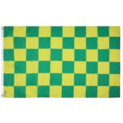 AZ FLAG Drapeau Damier Vert et jaune 150x90 cm Drapeau À Damiers 100% Polyester Avec Oeillets Métalliques Intégrés Pavillon 110 g - Publicité AZ FLAG Drapeau Damier Vert et jaune 150x90 cm Drapeau À Damiers 100% Polyester Avec Oeillets Métalliques Intégrés Pavillon 110 g - Publicité