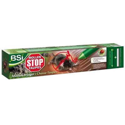 BSI Puissant Répulsif Taupes Vibrations Facile A Installer Et Efficace Jusqu'à 1200m² En Terres Lourdes Et 500m² Terrain Sablonneux Fonctionne Avec Des Piles (Non Incluses) - Publicité BSI Puissant Répulsif Taupes Vibrations Facile A Installer Et Efficace Jusqu'à 1200m² En Terres Lourdes Et 500m² Terrain Sablonneux Fonctionne Avec Des Piles (Non Incluses) - Publicité