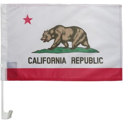 AZ FLAG Drapeau de Voiture Californie 45x30 cm Maille Bloquée Ventouse Usage extérieur Drapeau pour voiture californien California finition cousue résistante à l’extérieur avec mât en plastique - Publicité AZ FLAG Drapeau de Voiture Californie 45x30 cm Maille Bloquée Ventouse Usage extérieur Drapeau pour voiture californien California finition cousue résistante à l’extérieur avec mât en plastique - Publicité