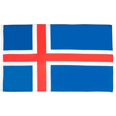 AZ FLAG Drapeau Islande 150x90 cm Drapeau Islandais 100% Polyester Avec Oeillets Métalliques Intégrés Pavillon 110 g - Publicité AZ FLAG Drapeau Islande 150x90 cm Drapeau Islandais 100% Polyester Avec Oeillets Métalliques Intégrés Pavillon 110 g - Publicité