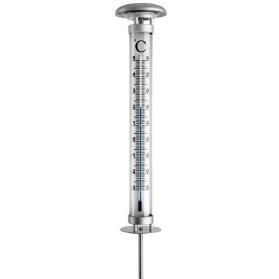 TFA Dostmann Solino Thermomètre de jardin analogique, 12.2057, avec éclairage solaire, résistant aux intempéries, thermomètre pour l'extérieur, argenté - Publicité TFA Dostmann Solino Thermomètre de jardin analogique, 12.2057, avec éclairage solaire, résistant aux intempéries, thermomètre pour l'extérieur, argenté - Publicité