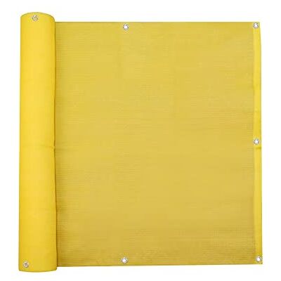 jarolift Brise Vue, Toile De Balcon Basic, Pare-Vue Protection Contre Le Vent Protection Solaire Revêtement De Balcon, Respirant, 500 x 90cm, (24 Oeillets) Jaune - Publicité jarolift Brise Vue, Toile De Balcon Basic, Pare-Vue Protection Contre Le Vent Protection Solaire Revêtement De Balcon, Respirant, 500 x 90cm, (24 Oeillets) Jaune - Publicité