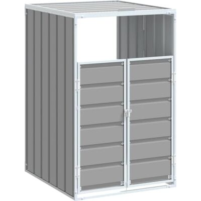 Tomostar Cache Poubelle Extérieur, Abri Rangement de Poubelle pour bac Unique Gris Acier - Publicité Tomostar Cache Poubelle Extérieur, Abri Rangement de Poubelle pour bac Unique Gris Acier - Publicité