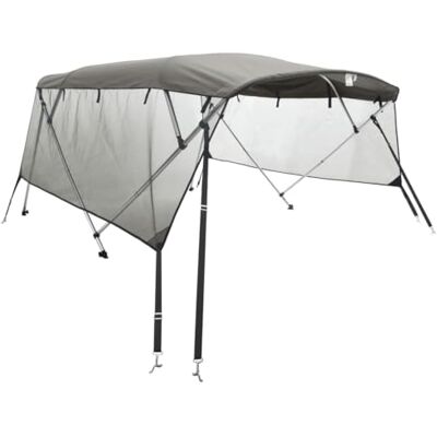 vidaXL Bimini à 4 Arches avec Panneaux Latéraux en Maille - Bimini - Publicité vidaXL Bimini à 4 Arches avec Panneaux Latéraux en Maille - Bimini - Publicité