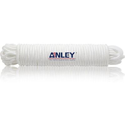 Anley Corde de drisse pour mât de Drapeau 50 Pieds x 1/4", Convient pour l'escalade, la balançoire, la Tente de Camping- Double Tresse, Compatible avec Les mâts de Drapeau jusqu'à 25 Pieds (Blanc) - Publicité Anley Corde de drisse pour mât de Drapeau 50 Pieds x 1/4", Convient pour l'escalade, la balançoire, la Tente de Camping- Double Tresse, Compatible avec Les mâts de Drapeau jusqu'à 25 Pieds (Blanc) - Publicité