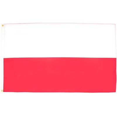 AZ FLAG Drapeau Pologne 150x90 cm Drapeau Polonais 100% Polyester Avec Oeillets Métalliques Intégrés Pavillon 110 g - Publicité AZ FLAG Drapeau Pologne 150x90 cm Drapeau Polonais 100% Polyester Avec Oeillets Métalliques Intégrés Pavillon 110 g - Publicité