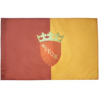 AZ FLAG Drapeau Ville de Rome avec armes 150x90 cm Polyester 100D Fourreau Usage intérieur et extérieur Drapeau décoratif italien coutures doubles et bords renforcés avec fourreau pour mât - Publicité AZ FLAG Drapeau Ville de Rome avec armes 150x90 cm Polyester 100D Fourreau Usage intérieur et extérieur Drapeau décoratif italien coutures doubles et bords renforcés avec fourreau pour mât - Publicité