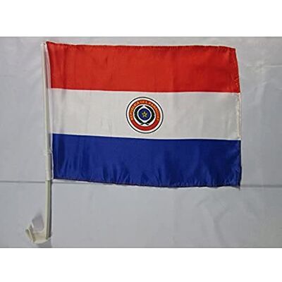 AZ FLAG Drapeau de Voiture Paraguay 45x30 cm Maille Bloquée Ventouse Usage extérieur Drapeau pour voiture paraguayen finition cousue résistante à l’extérieur avec mât en plastique - Publicité AZ FLAG Drapeau de Voiture Paraguay 45x30 cm Maille Bloquée Ventouse Usage extérieur Drapeau pour voiture paraguayen finition cousue résistante à l’extérieur avec mât en plastique - Publicité