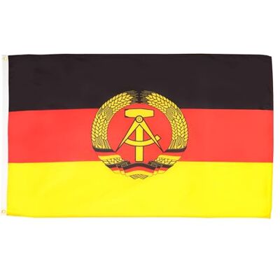 Drapeau Allemagne de l'Est Az Flag - 150x90cm - Polyester - Bords renforcés - Publicité Drapeau Allemagne de l'Est Az Flag - 150x90cm - Polyester - Bords renforcés - Publicité