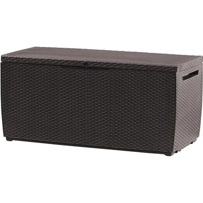 Keter Capri Coffre de rangement, capacité 305L, résine, marron, aménagement jardin et terrasse, 54 x 123 x 57 cm - Publicité Keter Capri Coffre de rangement, capacité 305L, résine, marron, aménagement jardin et terrasse, 54 x 123 x 57 cm - Publicité