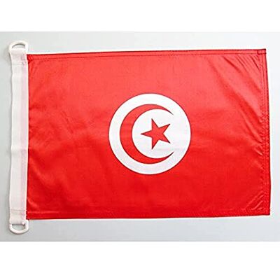 Az Flag Pavillon Tunisien 45x30cm Drapeau - Publicité Az Flag Pavillon Tunisien 45x30cm Drapeau - Publicité