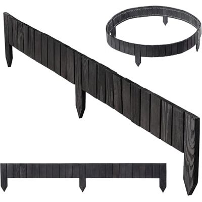 KADAX Bordure de jardin en bois, 114 x 10 cm, bordure de parterre, délimitation de parterre, clôture de jardin flexible, clôture de jardin, clôture pour jardin, délimitation de parterre flexible, bord - Publicité KADAX Bordure de jardin en bois, 114 x 10 cm, bordure de parterre, délimitation de parterre, clôture de jardin flexible, clôture de jardin, clôture pour jardin, délimitation de parterre flexible, bord - Publicité