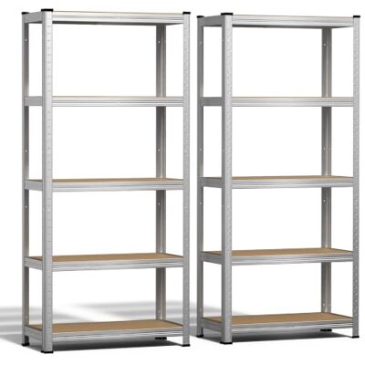 vounot ® Lot de 2 Étagère de Rangement 70x30x150cm en Acier Galvanisé à 5 Niveaux Etagère Charge Lourde Tablette Ajustable Charge Max 875kg Idéal pour Rangement de Garage Atelier Cuisine - Publicité vounot ® Lot de 2 Étagère de Rangement 70x30x150cm en Acier Galvanisé à 5 Niveaux Etagère Charge Lourde Tablette Ajustable Charge Max 875kg Idéal pour Rangement de Garage Atelier Cuisine - Publicité