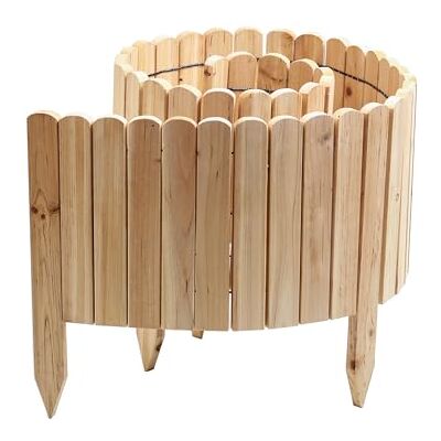 Gartenwelt Riegelsberger Planche à roulettes en bois de sapin 203 cm Bordure flexible et bordure de pelouse en bois pour jardin et pelouse Bois naturel Hauteur de la clôture 30 cm - Publicité Gartenwelt Riegelsberger Planche à roulettes en bois de sapin 203 cm Bordure flexible et bordure de pelouse en bois pour jardin et pelouse Bois naturel Hauteur de la clôture 30 cm - Publicité