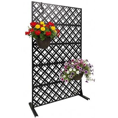 Relaxdays Brise-Vue Diamond, Motif Losanges, Jardin/Balcon/Piscine, paravent, H x B: 183 x 110 cm, métal, Noir - Publicité Relaxdays Brise-Vue Diamond, Motif Losanges, Jardin/Balcon/Piscine, paravent, H x B: 183 x 110 cm, métal, Noir - Publicité
