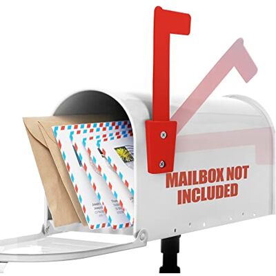 Anley Drapeau de boîte aux lettres sortante Kit de remplacement de drapeau surélevé pour transporteur de courrier d'avertissement en plastique résistant à la rouille - Publicité Anley Drapeau de boîte aux lettres sortante Kit de remplacement de drapeau surélevé pour transporteur de courrier d'avertissement en plastique résistant à la rouille - Publicité