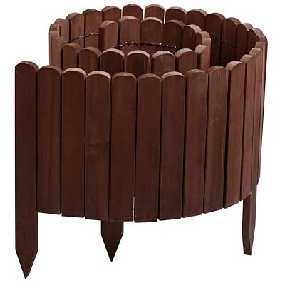 Gartenwelt Riegelsberger Planche à roulettes en bois de sapin 203 cm Bordure flexible et bordure de pelouse en bois pour jardin et pelouse Marron Hauteur de la clôture 30 cm - Publicité Gartenwelt Riegelsberger Planche à roulettes en bois de sapin 203 cm Bordure flexible et bordure de pelouse en bois pour jardin et pelouse Marron Hauteur de la clôture 30 cm - Publicité