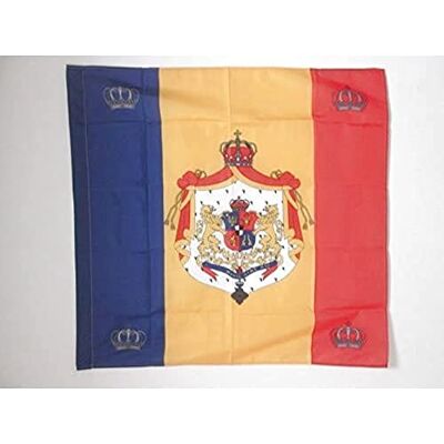 AZ FLAG Drapeau Etendard royal de Roumanie 1881-1946 90x90 cm Fourreau Usage intérieur et extérieur Drapeau décoratif du roi roumain coutures doubles et bords renforcés avec fourreau pour mât - Publicité AZ FLAG Drapeau Etendard royal de Roumanie 1881-1946 90x90 cm Fourreau Usage intérieur et extérieur Drapeau décoratif du roi roumain coutures doubles et bords renforcés avec fourreau pour mât - Publicité
