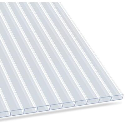 KARAT Plaque Creuse en PVC translucide Panneau alvéolaire pour Construire Serre, véranda Plaque alvéolaire résistant aux intempéries Kit de 14 Panneaux 60,5 x 121 cm à 4 mm d'épaisseur - Publicité KARAT Plaque Creuse en PVC translucide Panneau alvéolaire pour Construire Serre, véranda Plaque alvéolaire résistant aux intempéries Kit de 14 Panneaux 60,5 x 121 cm à 4 mm d'épaisseur - Publicité