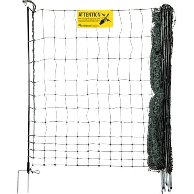 horizont strongLine Clôture pour volailles de 50m de long et 120cm de haut Clôture pour poules avec électricité 15 piquets en fibre de verre avec double pointe - Publicité horizont strongLine Clôture pour volailles de 50m de long et 120cm de haut Clôture pour poules avec électricité 15 piquets en fibre de verre avec double pointe - Publicité