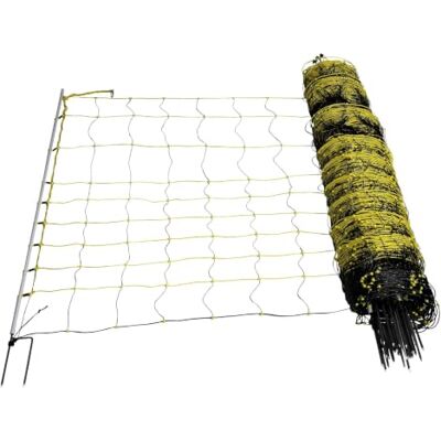 horizont filet mouton horinetz 50 m, 120 cm – filet électrifiable, 14 piquets double pointe – clôture mouton pour moutons chèvres agneaux, clôture électrique, clôture mobile - Publicité horizont filet mouton horinetz 50 m, 120 cm – filet électrifiable, 14 piquets double pointe – clôture mouton pour moutons chèvres agneaux, clôture électrique, clôture mobile - Publicité