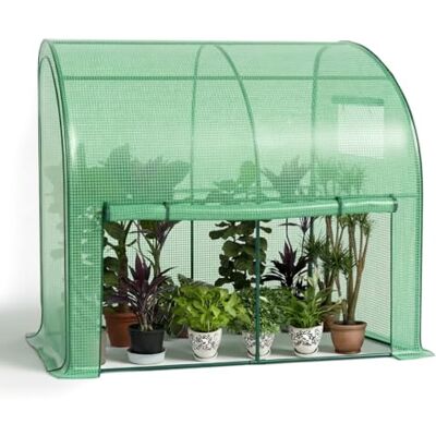 vounot ® Serre de Jardin en Toutes Saisons Abri d'hivernage Murale Adossée pour Légumes Plantes Fleurs Serre Adossée avec Bâche PE 135g/m2 pour Balcon Terrasse Jardin 200x100x180cm Vert - Publicité vounot ® Serre de Jardin en Toutes Saisons Abri d'hivernage Murale Adossée pour Légumes Plantes Fleurs Serre Adossée avec Bâche PE 135g/m2 pour Balcon Terrasse Jardin 200x100x180cm Vert - Publicité