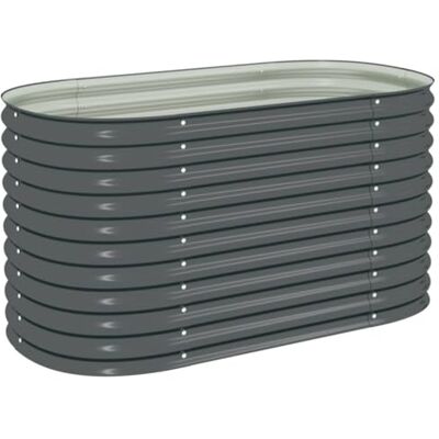 vidaXL Lit de jardin surélevé 160x80x81 cm - Acier galvanisé - Gris - Publicité vidaXL Lit de jardin surélevé 160x80x81 cm - Acier galvanisé - Gris - Publicité