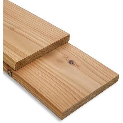 Gartenwelt Riegelsberger Bois de construction en mélèze naturel 20x142 mm 100 cm – Bois équarri raboté 4 faces et chanfreiné, poutre bois massif pour terrasse, ossature, extérieur & DIY - Publicité Gartenwelt Riegelsberger Bois de construction en mélèze naturel 20x142 mm 100 cm – Bois équarri raboté 4 faces et chanfreiné, poutre bois massif pour terrasse, ossature, extérieur & DIY - Publicité