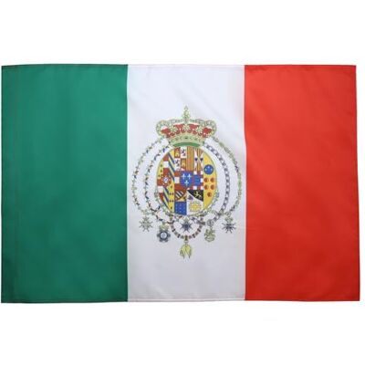 AZ FLAG Drapeau Royaume des Deux-Siciles 1860-1861 150x90 cm Fourreau Usage intérieur et extérieur Drapeau décoratif royal italien coutures doubles et bords renforcés avec fourreau pour mât - Publicité AZ FLAG Drapeau Royaume des Deux-Siciles 1860-1861 150x90 cm Fourreau Usage intérieur et extérieur Drapeau décoratif royal italien coutures doubles et bords renforcés avec fourreau pour mât - Publicité