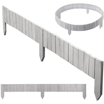 KADAX Bordure de jardin en bois, 114 x 10 cm, bordure de plate-bande, délimitation de parterre, clôture de jardin flexible en bois, clôture de jardin, clôture pour jardin, délimitation de parterre - Publicité KADAX Bordure de jardin en bois, 114 x 10 cm, bordure de plate-bande, délimitation de parterre, clôture de jardin flexible en bois, clôture de jardin, clôture pour jardin, délimitation de parterre - Publicité