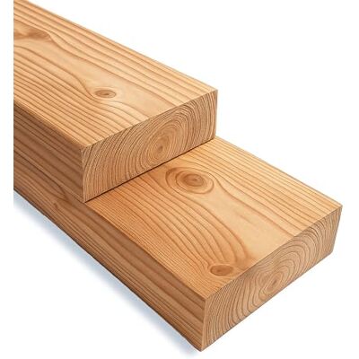 Gartenwelt Riegelsberger Bois de construction en mélèze naturel 60x160 mm 100 cm – Bois équarri raboté 4 faces et chanfreiné, poutre bois massif pour terrasse, ossature, extérieur & DIY - Publicité Gartenwelt Riegelsberger Bois de construction en mélèze naturel 60x160 mm 100 cm – Bois équarri raboté 4 faces et chanfreiné, poutre bois massif pour terrasse, ossature, extérieur & DIY - Publicité