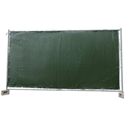 Boni-Shop Bâche de clôture de chantier, 1,76 x 3,41 m, brise-vue, brise-vue, protection (vert) - Publicité Boni-Shop Bâche de clôture de chantier, 1,76 x 3,41 m, brise-vue, brise-vue, protection (vert) - Publicité