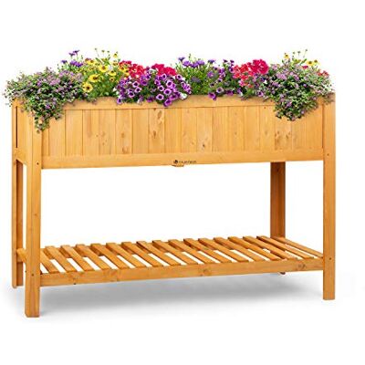 blumfeldt Altiplano Cubic Potager surélevé, 150 x 100 x 50 cm (LxHxP), Bois de pin Massif, Grande Surface de Culture, Etagère intégrée, Montage Facile, Bois - Publicité blumfeldt Altiplano Cubic Potager surélevé, 150 x 100 x 50 cm (LxHxP), Bois de pin Massif, Grande Surface de Culture, Etagère intégrée, Montage Facile, Bois - Publicité