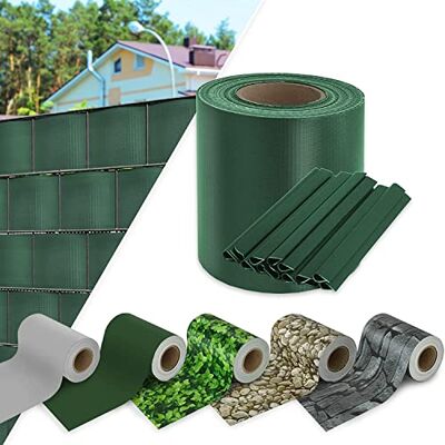 KARAT Brise Vue Occultant avec Clips de Fixation Bandes d'intimité en PVC Écrans de clôture de Terrain Écrin de confidentialité Résistant Installation Facile Rouleau 19 cm x 35 m, Vert - Publicité KARAT Brise Vue Occultant avec Clips de Fixation Bandes d'intimité en PVC Écrans de clôture de Terrain Écrin de confidentialité Résistant Installation Facile Rouleau 19 cm x 35 m, Vert - Publicité