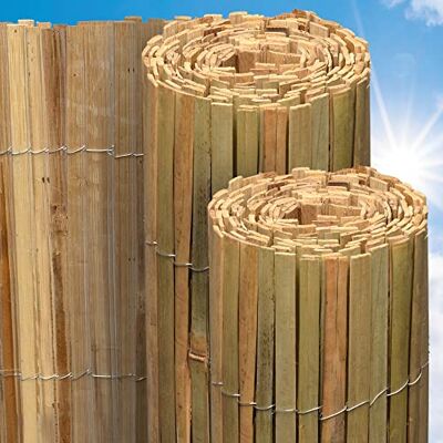 Sol Royal SolVision canisse en bambou FSC® brise vue jardin terrasse balcon 200x600cm naturel & moderne protection contre regards vent & soleil occultant clôture natte B89 - Publicité Sol Royal SolVision canisse en bambou FSC® brise vue jardin terrasse balcon 200x600cm naturel & moderne protection contre regards vent & soleil occultant clôture natte B89 - Publicité