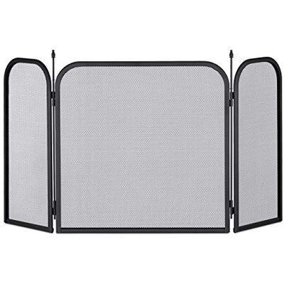 Relaxdays 10028791 Pare Acier, Grille anti étincelles, Panneau protection cheminée Hxlenv.52,5x97cm,noir, 52,5 x 97 x 1,5 cm - Publicité Relaxdays 10028791 Pare Acier, Grille anti étincelles, Panneau protection cheminée Hxlenv.52,5x97cm,noir, 52,5 x 97 x 1,5 cm - Publicité