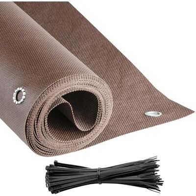 COVER IT Brise Vue Balcon Exterieur Cache Vue 90 x 400 cm Marron - Publicité COVER IT Brise Vue Balcon Exterieur Cache Vue 90 x 400 cm Marron - Publicité