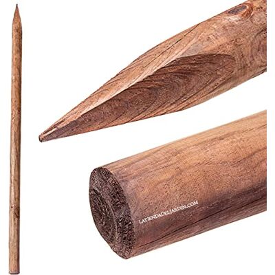 SUINGA - 150 cm Ø5 cm - Pack 20 - Poteau en bois - Publicité SUINGA - 150 cm Ø5 cm - Pack 20 - Poteau en bois - Publicité