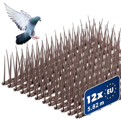 KADAX Lot de 12 Répulsif pour Oiseaux en Plastique, Pics Anti-Pigeons, Protection Contre Les Oiseaux pour Balcon, fenêtre, Toit, Jardin, répulsif pour Oiseaux pour éloigner Les Oiseaux, Protection - Publicité KADAX Lot de 12 Répulsif pour Oiseaux en Plastique, Pics Anti-Pigeons, Protection Contre Les Oiseaux pour Balcon, fenêtre, Toit, Jardin, répulsif pour Oiseaux pour éloigner Les Oiseaux, Protection - Publicité