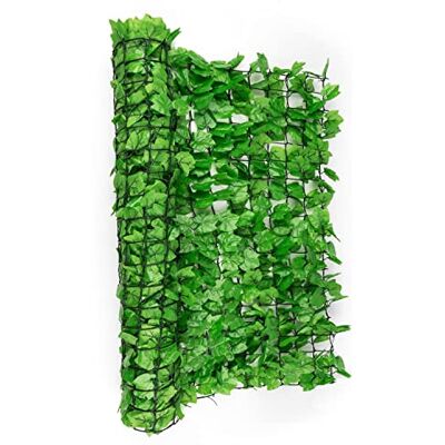 blumfeldt Fency Bright Leaf 2020 Edition Clôture Brise-Vue en Imitation Feuilles de Lierre, 300x150 cm, pour Balcon, terrasse, Jardin, Vert Clair - Publicité blumfeldt Fency Bright Leaf 2020 Edition Clôture Brise-Vue en Imitation Feuilles de Lierre, 300x150 cm, pour Balcon, terrasse, Jardin, Vert Clair - Publicité