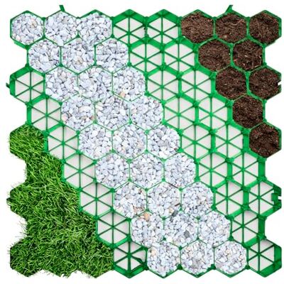 KARAT Grille de Gazon en Plastique 50x50 cm Plaque de Paddock pour renforcer du Sol plaques de Gazon Forme nid d'abeille pour Jardin Terrasse (Vert 1 pièce) - Publicité KARAT Grille de Gazon en Plastique 50x50 cm Plaque de Paddock pour renforcer du Sol plaques de Gazon Forme nid d'abeille pour Jardin Terrasse (Vert 1 pièce) - Publicité