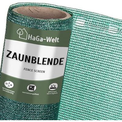 HaGa ® Panneau de clôture 0,9 m x 10 m – 85 % d'ombrage en vert – Brise-vue efficace pour clôture et terrasse – Tissu de protection solaire pour tennis, protection contre le vent – Protection solaire - Publicité HaGa ® Panneau de clôture 0,9 m x 10 m – 85 % d'ombrage en vert – Brise-vue efficace pour clôture et terrasse – Tissu de protection solaire pour tennis, protection contre le vent – Protection solaire - Publicité