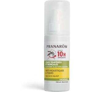 Pranarôm Aromapic Spray Lacté Répulsif Efficace 10 heures Anti-moustiques et Tiques Huiles Essentielles 100% BIO 100 ml - Publicité Pranarôm Aromapic Spray Lacté Répulsif Efficace 10 heures Anti-moustiques et Tiques Huiles Essentielles 100% BIO 100 ml - Publicité