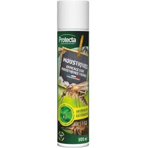 Protecta ® Aérosol Répulsif Anti-Moustiques 500 ml – Efficace contre les Moustiques Tigres – Action Immédiate – Formule Innovante au Pyrèthre & Citronellal – Protection Intérieur & Extérieur - Publicité Protecta ® Aérosol Répulsif Anti-Moustiques 500 ml – Efficace contre les Moustiques Tigres – Action Immédiate – Formule Innovante au Pyrèthre & Citronellal – Protection Intérieur & Extérieur - Publicité