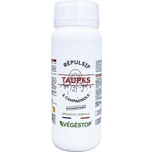 VEGESTOP Répulsif Taupes & Campagnols 500 ml Pour chasser les taupes de son jardin Anti-campagnols Simple et rapide Aux extraits de plantes Bouchon doseur - Publicité VEGESTOP Répulsif Taupes & Campagnols 500 ml Pour chasser les taupes de son jardin Anti-campagnols Simple et rapide Aux extraits de plantes Bouchon doseur - Publicité