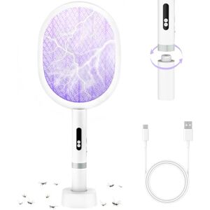 PALONE Raquette Electrique Insectes 1800mAH Chargement, Raquette Moustique Electrique Type-C Amovible, Répulsif Électronique Anti Moustiques et intenses, pour Intérieur et Extérieur (Blanc,1PC) - Publicité PALONE Raquette Electrique Insectes 1800mAH Chargement, Raquette Moustique Electrique Type-C Amovible, Répulsif Électronique Anti Moustiques et intenses, pour Intérieur et Extérieur (Blanc,1PC) - Publicité